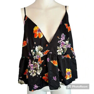 Savage X Fenty Night Blooms Satin Sleep Cami Floral Empire Waist Tank Size 3X